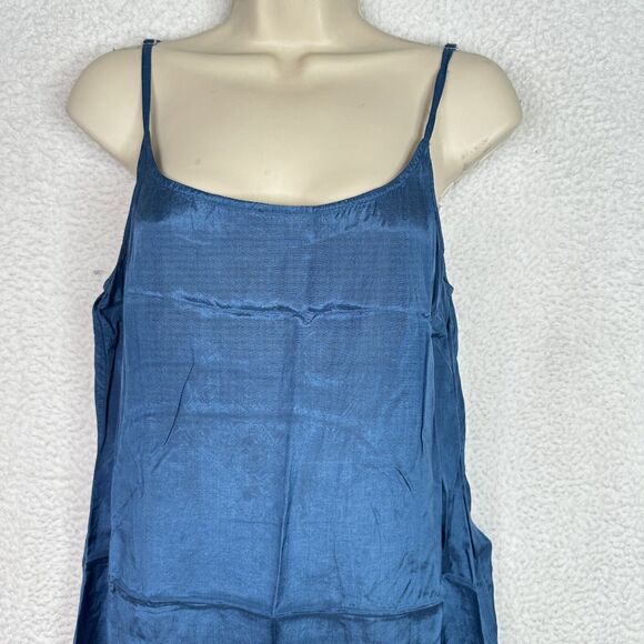 Noa Noa Slip Dress Womens Sz M Blue Sleeveless Spaghetti Strap Feminine Romantic - Picture 2 of 13